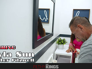FILTHY TABOO - Black Cutie SKYLA SUN Makes Sure New Stepdad's Cock Is Big Enough