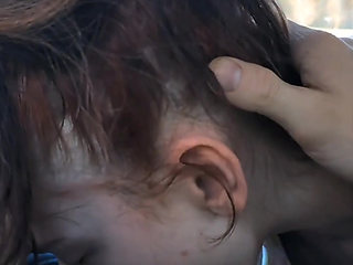 Slutty teen ex girlfriend deepthroats thick cock in the car!