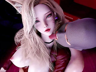 3D hot cosplay model got fucked in the club