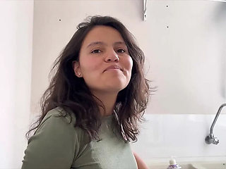 Fingering My Ex's Girl in the Laundry Room - Homemade Amateur Sex
