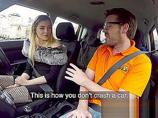Fake Driving School Petite Learner With Small Tits