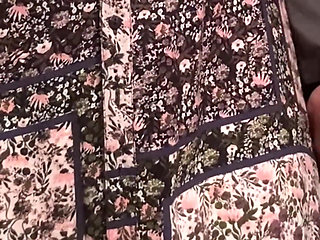 Pervert Old Man Rubs Student's Pussy in the City Bus