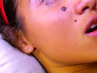 Horny Latina teen jade with hairy pussy fucked secretly by step dad