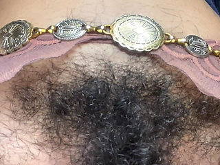 P.o.v: Hairy Pussy Sitting on Your Face… and Riding a Thick Dildo