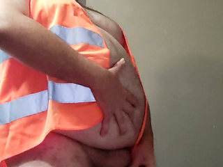 Construction bear wank and cum