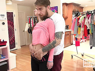 Avery Moon's Tiny Teen Pussy Gets Fucked Hard By Bryan Gozzling - BTS