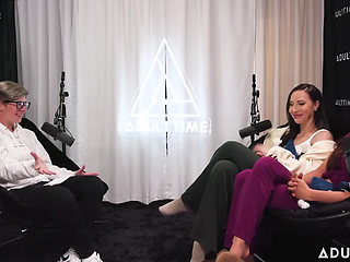 Pornstars Podcast After Lesbian Hookup! Vanna Bardot & Melissa Stratton the Adult Time Podcast