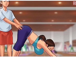 Rubbing My Dick On Yoga Teacher While Helping Her