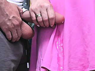 Risky Public Ride: Stranger Cums On My Dress In Bus!