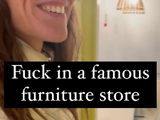 Lety Howl Is Looking for a Stranger in a Famous Furniture Store to Go Fuck Him in the Public Toilet.