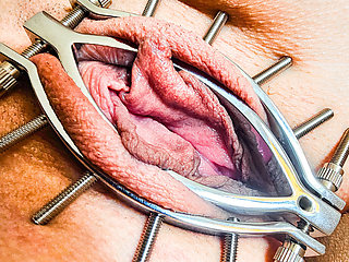 He Play with My Big Clit in Adjustable Pussy Clamp:) Make Me Really Nice Feeling