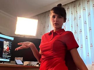 Brunette Solo Webcam Masturbation