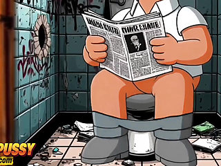 Gloryhole: Married Housewife Fucked in the Mouth and Asshole in a Dirty Public Toilet