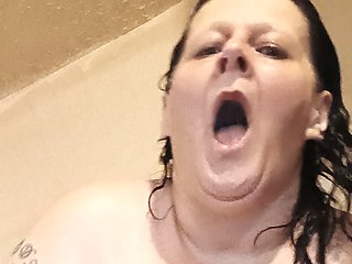 Stepson Caught Stepmom in the Shower Cumming with Hot Power