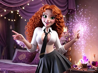 POV One Week With a Hot Curvy Redhead at Magic University in 3D Cartoon Sex