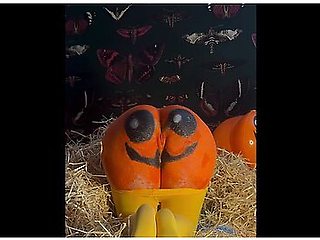 Teen Gets Double Creampie In Pumpkin Patch!