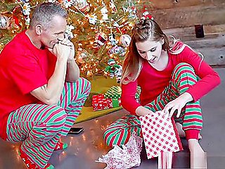 Niki Snow gets a pounding for Christmas from her Step daddy