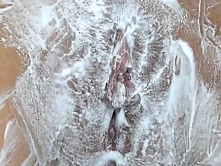 Shaving a Hairy Pussy Close up!