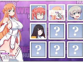 Waifu Hub [hentai Parody Game Pornplay ] Ep.1 Asuna Porn Couch Casting