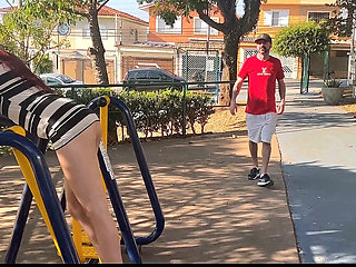 Wife Shows off in Public at the Park!