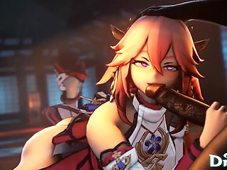 Hilichurl Genshin Animation Compilation Eula Hutao Raiden Shogun Yae Miko Hentai