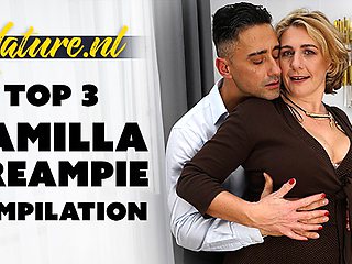 69 dirt with enchanting Mugur and Camilla Creampie from Mature NL