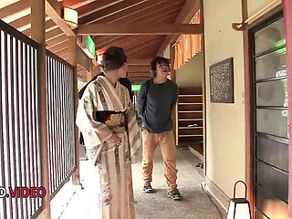 Aoi Mizuno Hot Outdoor Blowjob in Garden - Japanese Brunette Hardcore Sex