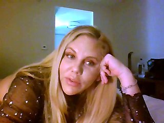 Busty amateur blonde solo