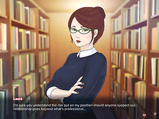 Quickie a Love Hotel Story Student Fucks His Professor in the Library and Creampies Her Pussy Hentai Porn - Episode 19