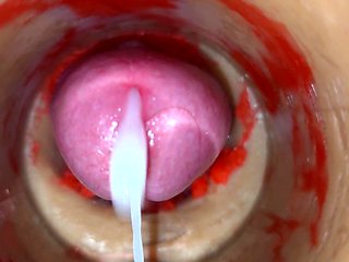 Camera deep inwards taut twat grips gigantic spunk blast 4k