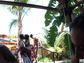 Real Slut Party - Trim Amia Miley Teases Phoenix Askani, J Jay & Michael with a Hot House Party Sex Tape