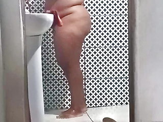 Stepson catches stepmom taking shower with door open