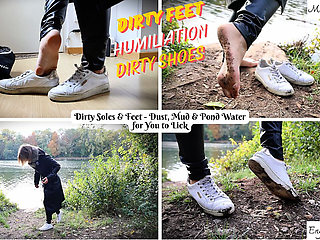 Dirty Feet and Dirty Shoes Soles - Dust, Mud & Pond Water for You to Lick - Mistress Julia