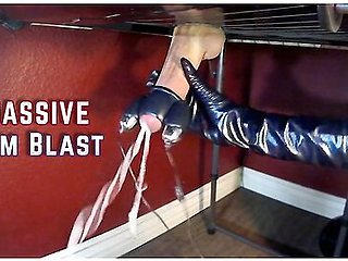 Vibrator Edging Huge Cumshot