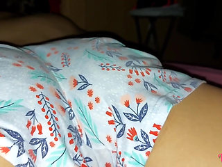 Playing between the sheets with my stepsister
