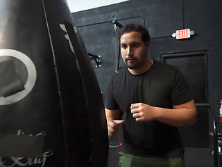 Mexican fitness babe fucked by her trainer after a workout POV