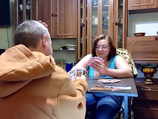 Lost a card game, but got a face full of cum!