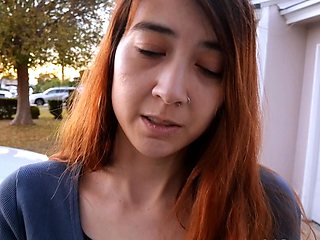 Big titty babe Layla Rose solo dildo masturbation