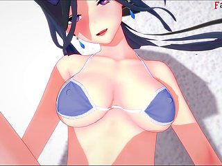 Clorinde ahegao bikini sex - Genshin Impact