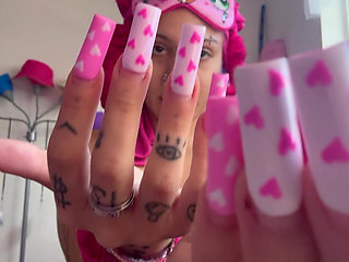 Asmr Long Acrylic Nails Tapping Face Touching Teeth Tapping Nails Fetish