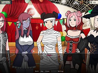 Naruto - Kunoichi Trainer Dinaki Part 43 Halloween! By LoveSkySan69