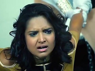 Superheroines Mieko, Vanesa  Latex Brunette in Lesbian BDSM