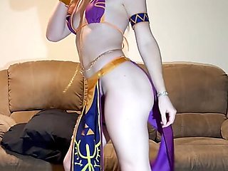 Custom Request - Princess Zelda Cosplay Bikini Sexy Dance to Promiscuous Girl