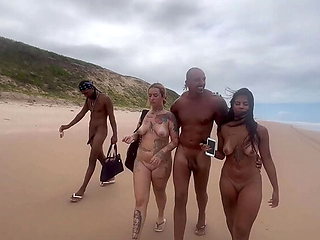 Wild Latina Teens Getting Hot and Naked on the Beach