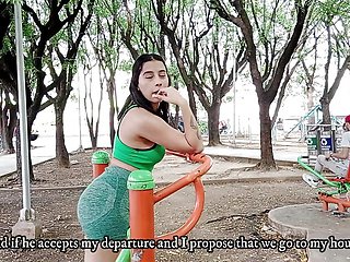 Beautiful Latina Finds Liam's Horny Guy in the Park and Proposes That He Fuck Her Pussy - Porn in Spanish