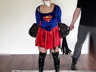 Super Heroine Captured Restrained Gagged and Groped Flogged Teased BDSM