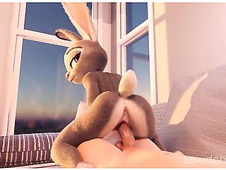 Judy Hopps Riding Your Cock With Car Toon