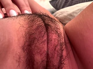 Wet Hairy Pussy Close up