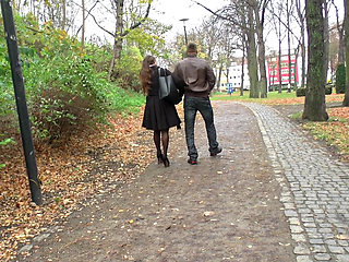 Stunning MILF gets pleasured indoor and outdoor