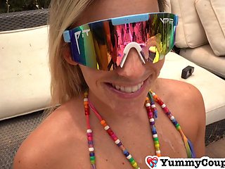 She Begs for Every Last Drop in Anal Cumshot Compilation